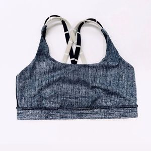 Lululemon Energy Bra in Burlap Texture/Cayman Stripe
